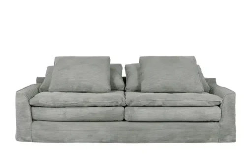 SOHO Sofa 3-sitzig Sarvika | Hellgrau, Cordstoff