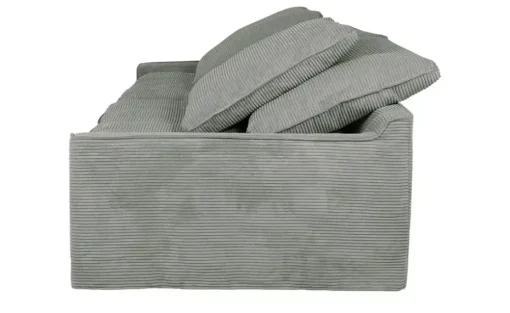 SOHO Sofa 3-sitzig Sarvika | Hellgrau, Cordstoff