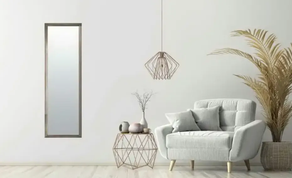 Spiegel 47 x 137 cm | Silber-Braun | Möbel Höffner