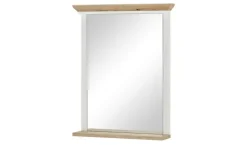 Spiegel Varese | Pinie (Nachbildung), Weiß, Asteiche (Nachbildung)