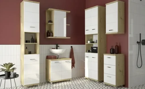 Spiegelschrank Nehmitzsee | Eiche Artisan (Nachbildung)