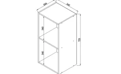 Standregal Platto | Nussbaum (Nachbildung) | Höffner