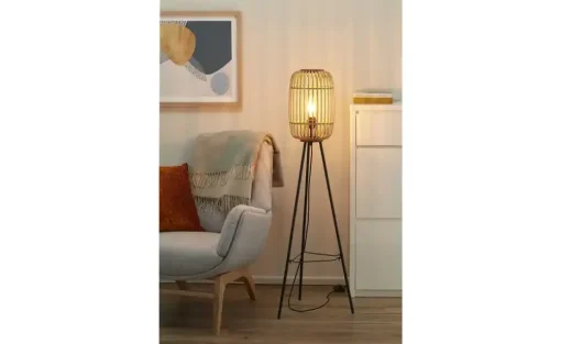 Stehleuchte, 1-flammig, Bambusschirm | Möbel Höffner