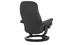 Stressless Relaxsessel aus Echtleder Garda M | Sessel ohne Hocker, Schwarz
