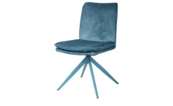 Stuhl drehbar Cedric | Blau | Möbel Höffner