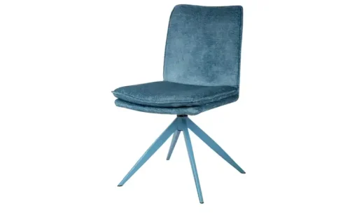 Stuhl drehbar Cedric | Blau | Möbel Höffner