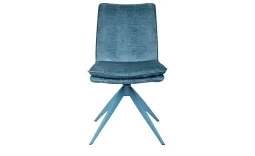 Stuhl drehbar Cedric | Blau | Möbel Höffner
