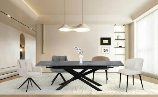 Stuhl 2er-Set | Taupe, Schwarz | Möbel Höffner