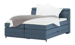 switch Boxspringbett Kay | Blau, 140 cm | Möbel Höffner