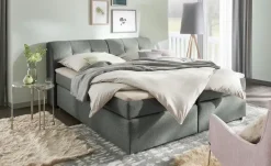 switch Boxspringbett Lumo | Grau, 140 cm | Höffner