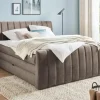 switch Boxspringbett mit Bettkasten Carina | Taupe