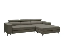 switch Ecksofa aus Mikrofaser Caro | Grau, rechts