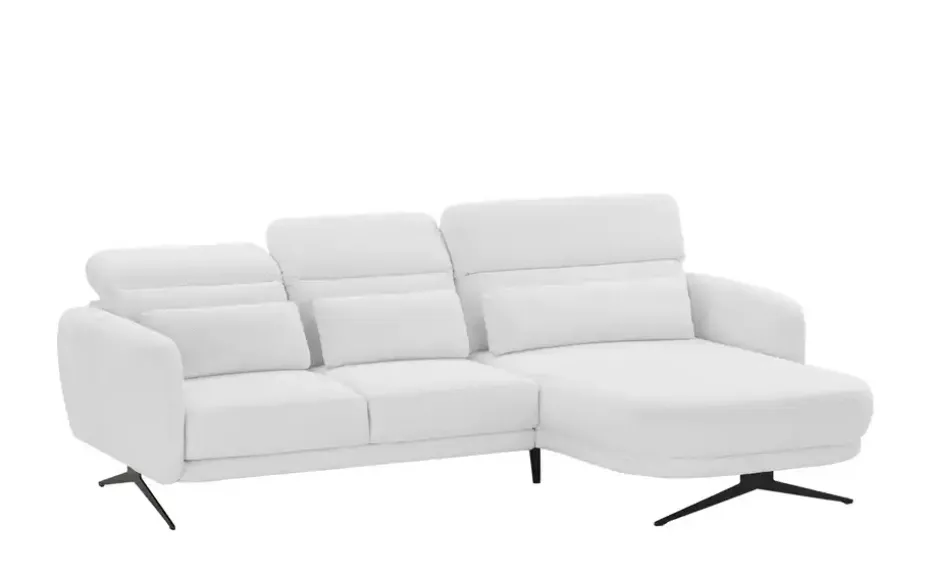 switch Ecksofa Barillo | Silbergrau, rechts | Höffner