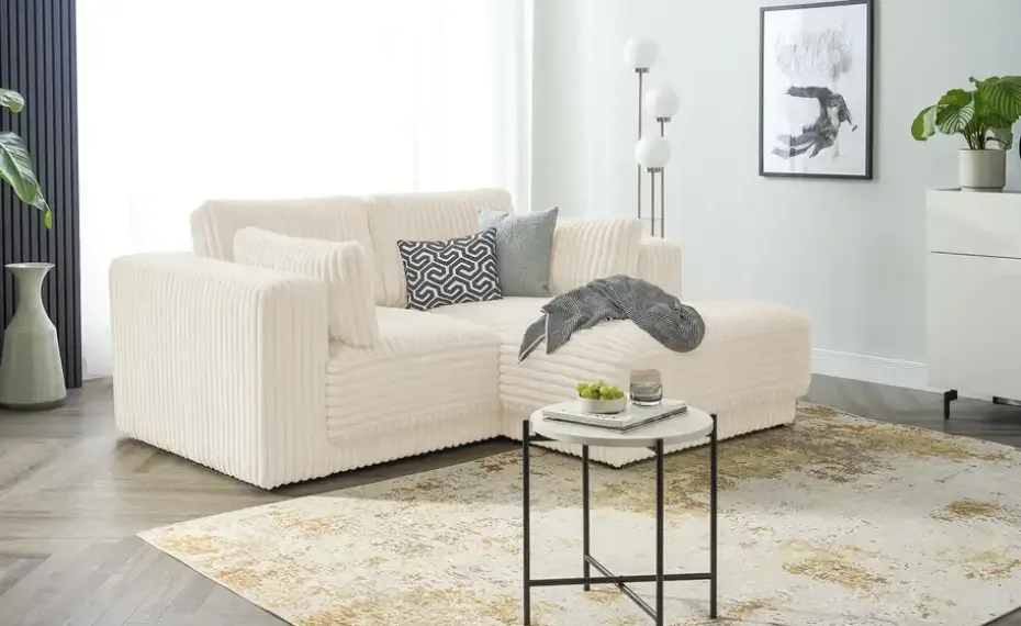 switch Ecksofa Torrino | Creme, rechts | Möbel Höffner