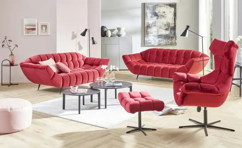 switch Einzelsofa aus Mikrofaser Gappa | Rot, 3