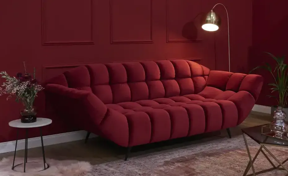 switch Einzelsofa aus Mikrofaser Gappa | Rot, 3