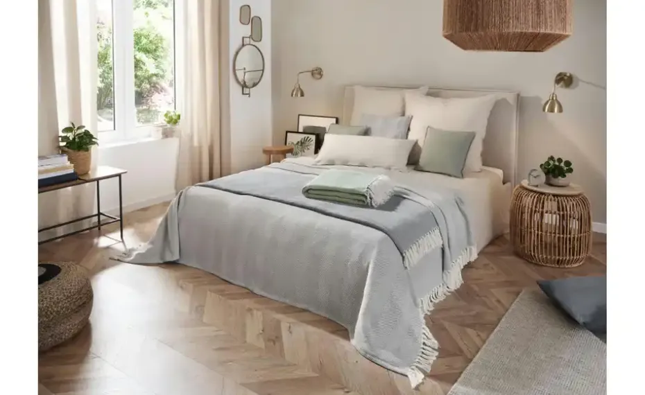 Tagesdecke Fischgrad | 220 cm, 250 cm | Möbel Höffner