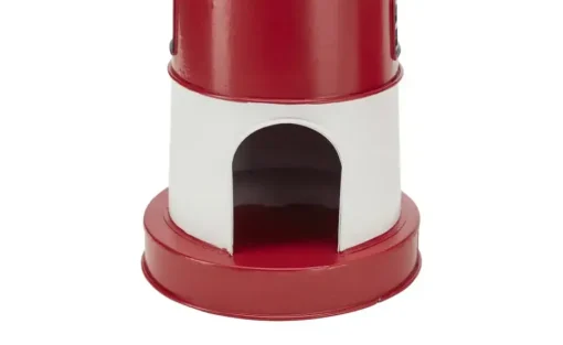 Teelichthalter Leuchtturm, 2er Set | Rot, Weiß