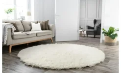 THEKO Flokati Wollteppich Flokos | Ø 200 cm, 200 cm