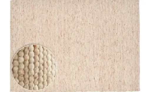 THEKO Handwebteppich Alpen | Dunkelbeige, 290 cm