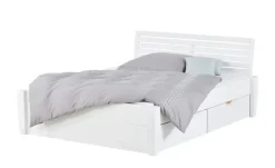 Timber Massivholz-Bettgestell mit Bettschubkästen Timber | 140 cm