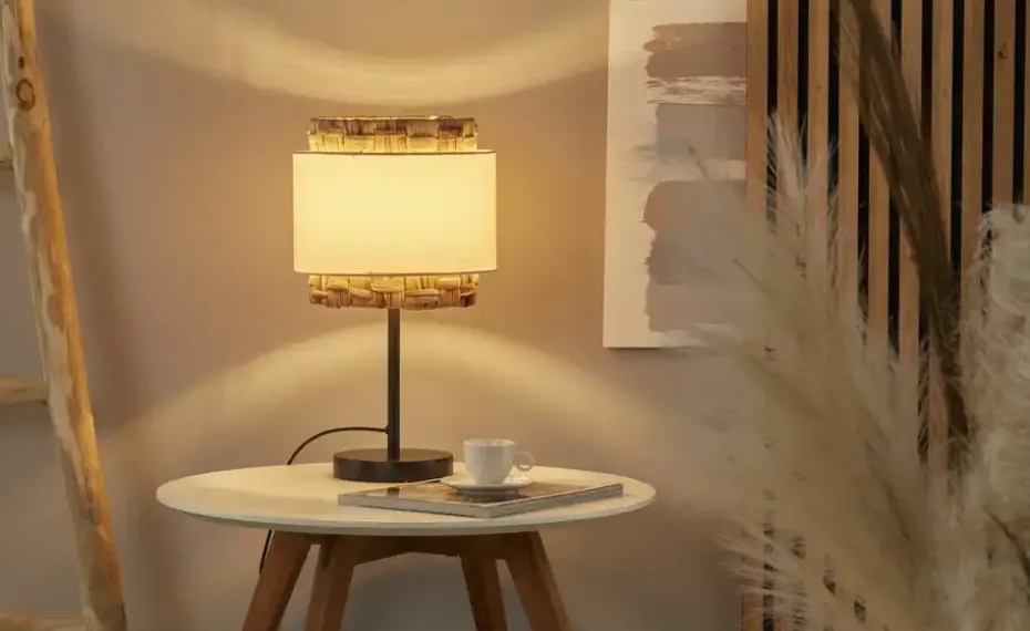 Tischleuchte | Natur, Weiß | Möbel Höffner