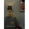 Tischleuchte, 1-flammig `Flamingo`schwarz/goldfarbig