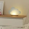 Tischleuchte, Wölkchen, blau/weiß | Blau, matt