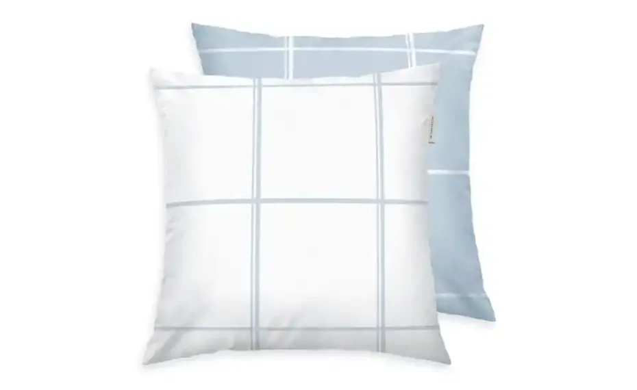 Tom Tailor Kissenhülle | Weiß, Hellblau, 40 cm