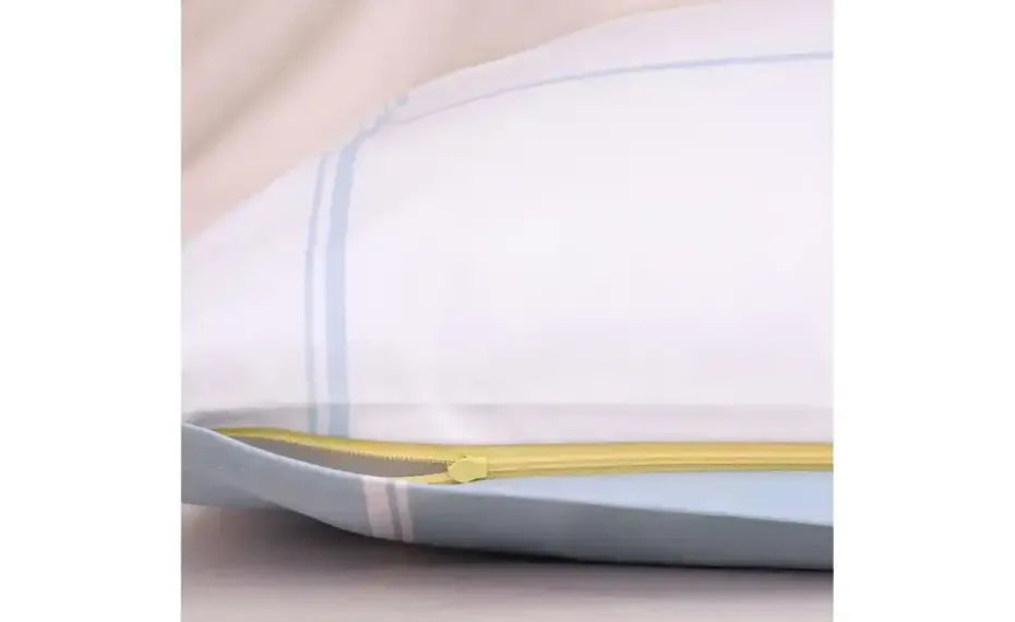 Tom Tailor Kissenhülle | Weiß, Hellblau, 40 cm