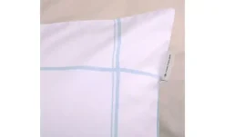 Tom Tailor Kissenhülle | Weiß, Hellblau, 40 cm