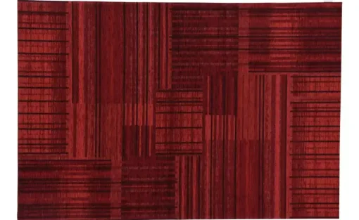 Tom Tailor Kurzflorteppich Living | Rot, 80x150 cm