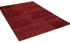 Tom Tailor Kurzflorteppich Living | Rot, 80x150 cm