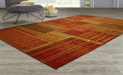 Tom Tailor Kurzflorteppich Living | Rostrot, 50x80 cm