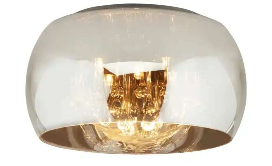 Trio Deckenleuchte, 5-flammig, Rauchglas chrom