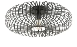 Trio Deckenleuchte, 1-flammig, Metall schwarz ´groß` | 50 cm