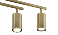 Trio Deckenstrahler, 5-flammig, altmessing | 77,4 cm