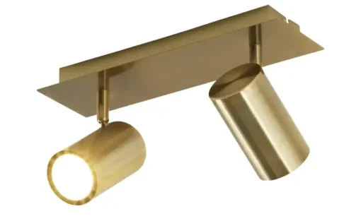 Trio Deckenstrahler, 2-flammig, altmessing | 30 cm