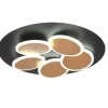 Trio LED Deckenleuchte | Goldfarben, mehrfarbig, Schwarz, matt