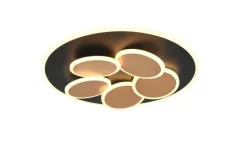 Trio LED Deckenleuchte | Goldfarben, mehrfarbig, Schwarz, matt