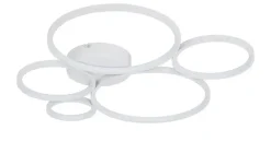Trio LED-Deckenleuchte, Kreise, weiß | Weiß, matt