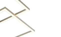 Trio LED-Deckenleuchte Nickel matt | silberfarben