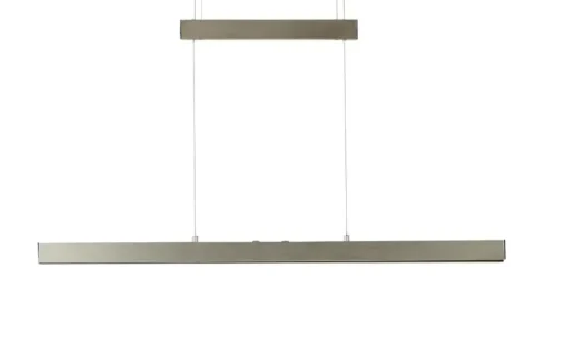 Trio LED-Pendelleuchte, alu mit Up & Down Light | silberfarben, matt