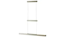 Trio LED-Pendelleuchte, alu mit Up & Down Light | silberfarben, matt