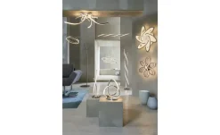 Trio LED-Pendelleuchte, Nickel-matt, `Ringe` | Höffner