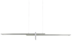 Trio LED-Pendelleuchte, Nickel matt, ´geometrisch` | silberfarben, matt