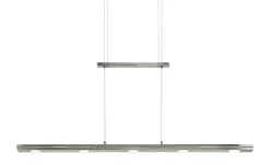 Trio LED-Pendelleuchte, nickel matt mit Dimmer