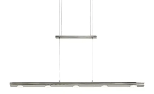 Trio LED-Pendelleuchte, nickel matt mit Dimmer