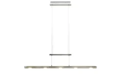 Trio LED-Pendelleuchte, nickel matt mit Dimmer