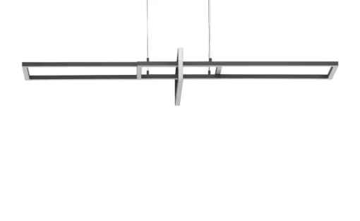 Trio LED-Pendelleuchte, schwarz, ´geometrisch` | Schwarz, matt